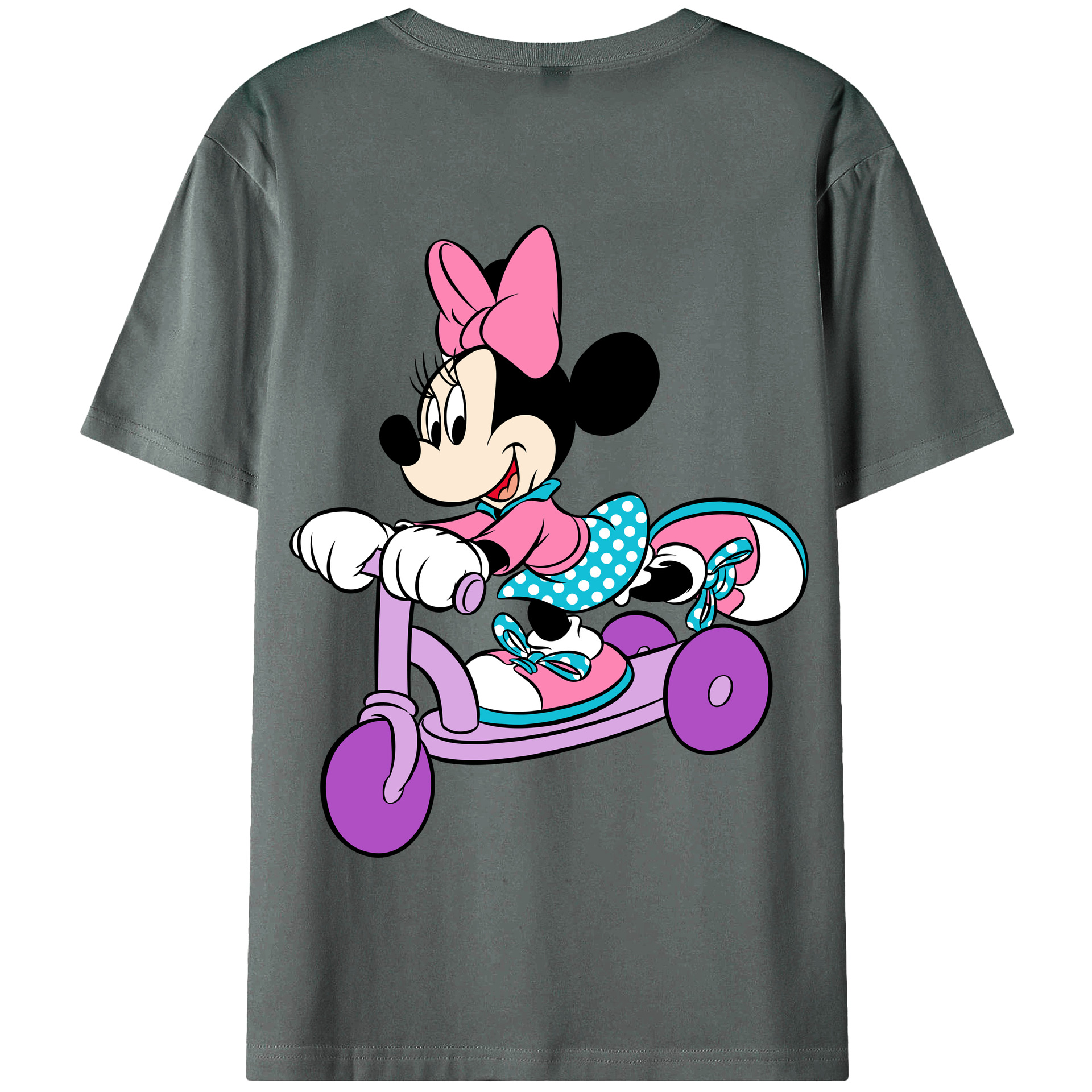 （画像用） ミッキーマウス Mickey Mouse 綿100％半袖Tシャツ（背面プリント）